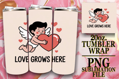 Inspiring sunsets 20oz tumbler wrap, Cupid Product Image 1
