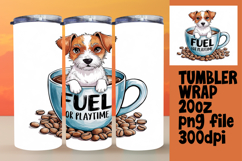 ELEGANT 20oz Tumbler Graphic for DIY , Coffee Dog Product Image 1