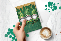 Three Gnomes Leprechaun Hats Greeting Card PNG Sublimation D Product Image 1