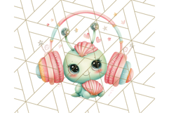 Alien Vacation Clipart PNG, Cute Summer Galaxy Art Clip Art Product Image 5