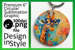 Spring Round Design - Cute Giraffe Product Image 1