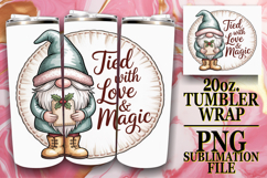 Enchanted Journeys 20oz tumbler wrap, Holiday Gnome Product Image 1