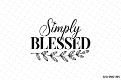 Simply Blessed SVG | SVG Cut files | Cricut Product Image 1