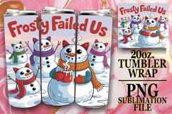 Cozy Sublimation 20oz tumbler wrap, Funny Cat Product Image 1