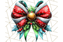 Bright Shiny Christmas Bows PNG Clipart, Winter Holiday Png Product Image 5