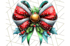 Bright Shiny Christmas Bows PNG Clipart, Winter Holiday Png Product Image 5