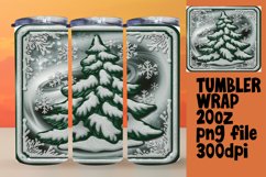 GRACEFUL 20oz Tumbler Wrap , 3D Xmas Product Image 1