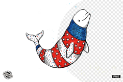 4th of July Undersea Life Clipart Product Image 1