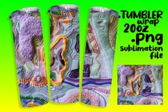 Vibrant Embroidered Color Burst Tumbler Sleeve Product Image 1