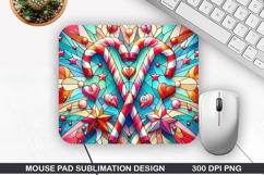 Mouse Pad Sublimation, Christmas Mouse Pad PNG Design Product Image 1