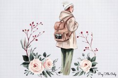 Antique Winter Photography Clipart PNG Product Image 1