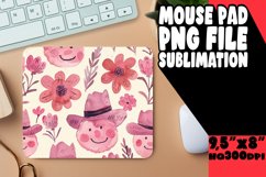Elegant Retro Mouse Pad Sublimation PNG Product Image 1