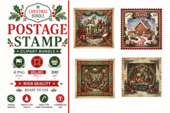 Gingerbread House, Toy Shop &amp; Christmas Train Clipart Product Image 1