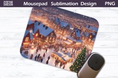 Christmas Mouse Pad | Winter Market MousePad Product Image 1