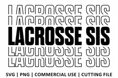 Lacrosse Sis SVG | Stacked SVG Product Image 2