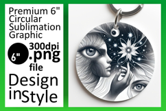 Trendy Round Design for Keychains , Mystic Product Image 1