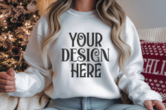 Christmas Gildan 18000 Ash Crewneck Sweatshirt Mocku Product Image 1
