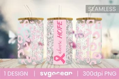 Cancer Libbey Wrap Design | PNG | 16 Oz | 20 Oz Libbey Glass Product Image 1
