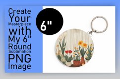 Vintage Floral Round Keychain &amp; Coaster Collection Product Image 1