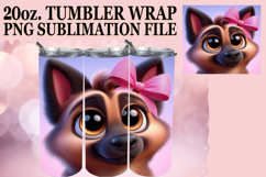 PLAYFUL SPIRITS 20oz TUMBLER WRAP, 3D Dog Product Image 1