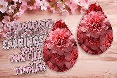 Graceful Flower Teardrop Earrings Product Image 1