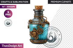Steampunk Winter Fantasy Sublimation Graphics PNG clipart Product Image 1