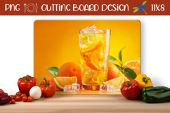 Orange Cutting Board, Drinks Cutting Board Template Product Image 1