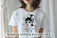 Woman Power SVG Design | Feminist SVG for Cricut&amp;Silhouette Product Image 1