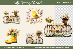 Soft Spring Clipart PNG Product Image 1