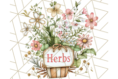Cottagecore Apothecary PNG Clipart, Rustic Potions &amp; Herbs Product Image 5