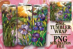 Enigmatic Stained Glass Tumbler Sublimation Product Image 1