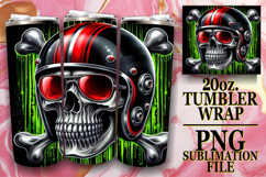 RADIANT ENCOUNTERS 20oz TUMBLER WRAP, Skull Product Image 1