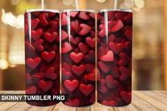3D Valentine's Day Tumbler Design | Tumbler Sublimation Product Image 1