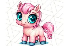 Farm Animals Kawaii Clipart PNG, Cute Barnyard Animal Product Image 5