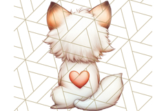 Cute Back View Sitting Animal Clipart PNG From Behind Product Image 5