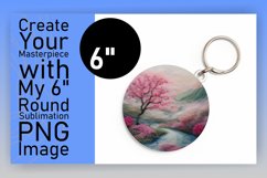 Mesmerizing 3D Landscape Round Design Sublimation Product Image 1