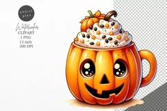 Halloween clipart, Pumpkin spice latter clipart, Autumn Product Image 1