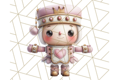 Playful Pink Nutcracker PNG, Pastel Christmas Clipart Product Image 5