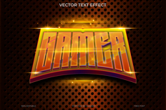 Gaming Text Effect Vector 3D Editable Product Image 1