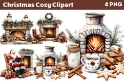 Cozy Christmas Clipart PNG Product Image 1