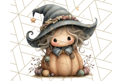 Spooky Little Witches Halloween Clipart PNG Product Image 5