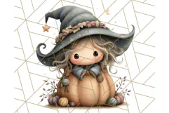 Spooky Little Witches Halloween Clipart PNG Product Image 5