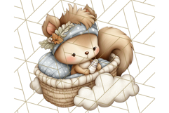 Woodland Nursery Baby Animals Clipart, Cute Animals Png Product Image 5