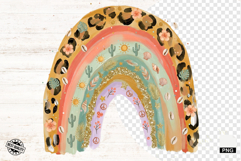 Summer Boho Rainbow PNG - Summer Clipart Product Image 1