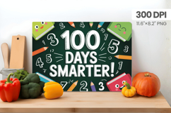 100 days of school Cutting Board PNG Design, Teacher PNG Product Image 1