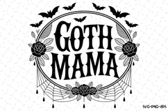 Goth Mama Svg | Halloween Svg | Svg Cut Files Product Image 1
