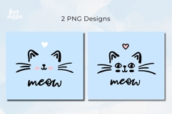 2 Cute Baby Cat Face Tumbler Wrap Kawaii 20 oz Sublimation Product Image 2