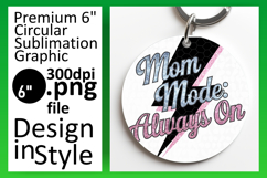 Gorgeous Circle Design Keychain Template , Mother&#039;s Day Product Image 1