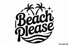 Beach please svg | Summer Svg | Svg Cut Files Product Image 1