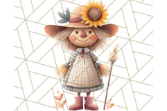 Cottagecore Halloween Clipart Cozy PNG, Autumn Fall Png Product Image 5
